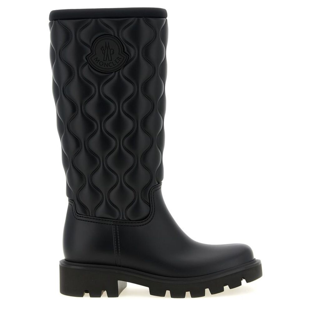 Moncler Black Pvc Over The Women's Knee